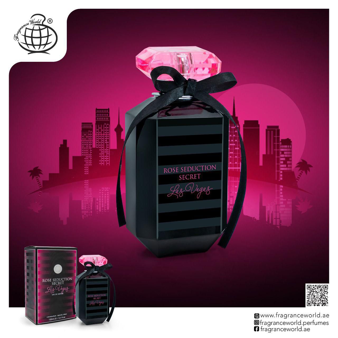 Fragrance World Sekret uwodzenia róż w Las Vegas perfumowana Woda Dla Kobiet 100ml